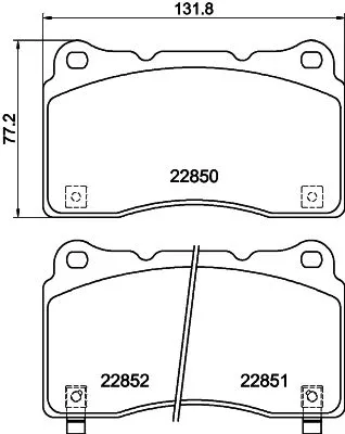 Mintex Front Brake Pads Set For Acura Honda Civic Integra