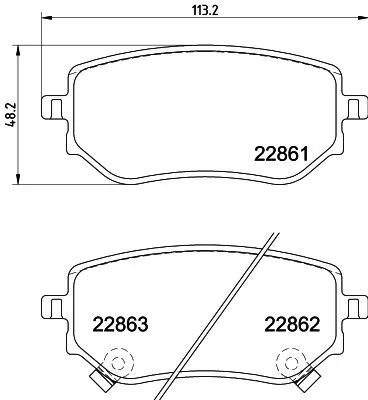 Mintex Rear Brake Pads Set For Mercedes-benz Nissan Renault Alaskan Navara Np300