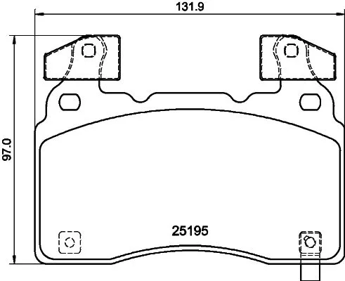 Mintex Front Brake Pads Set For Cadillac Chevrolet Opel Tesla Vauxhall Cts Insig