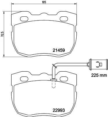Mintex Front Brake Pads Set For Land Rover Discovery