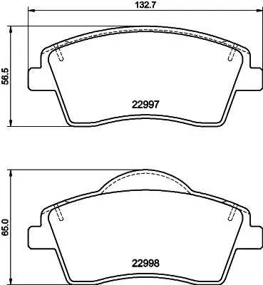 Mintex Front Brake Pads Set For Lynk & Co Volvo Volvo Asia 01 Xc40