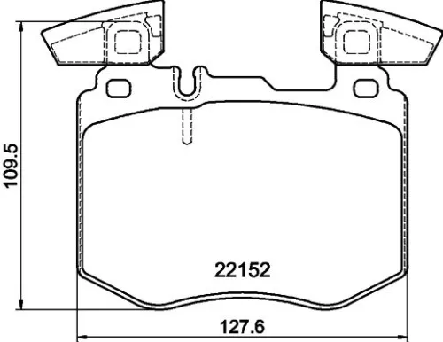Mintex Front Brake Pads Set For Mercedes-benz Glc