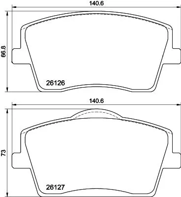 Mintex Front Brake Pads Set For Lynk & Co Volvo Volvo Asia 01 Ex30 Ex30 Cross Co