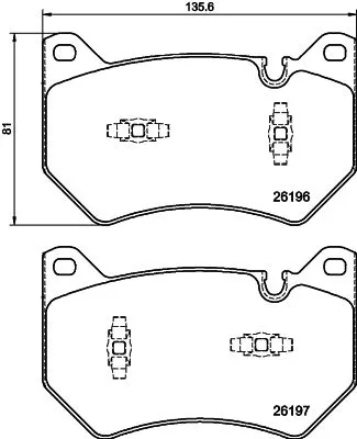 Mintex Front Brake Pads Set For Audi Q5