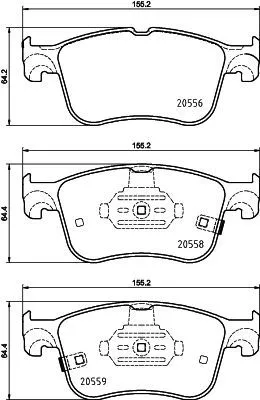 Mintex Front Brake Pads Set For Ford Ford Australia Ford Usa Bronco Sport Focus 