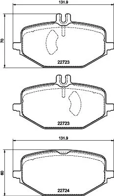 MINTEX MINTEX MDB4178 Mintex Rear Brake Pads Set For Mercedes-benz G-class Gle Gls 