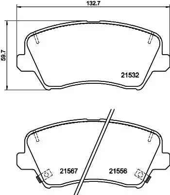 Mintex Front Brake Pads Set For Hyundai Kia Cee'd Ceed Cerato Cerato Koup Elantr