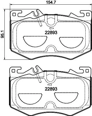 MINTEX MINTEX MDB4189 Mintex Front Brake Pads Set For Mercedes-benz A-class Cla Gla Glb 