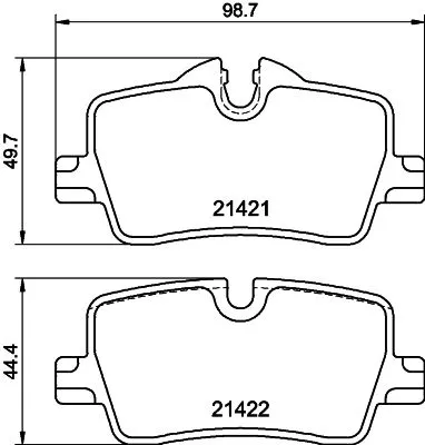 MINTEX MINTEX MDB4271 Mintex Rear Brake Pads Set For Bmw 2 3 4 