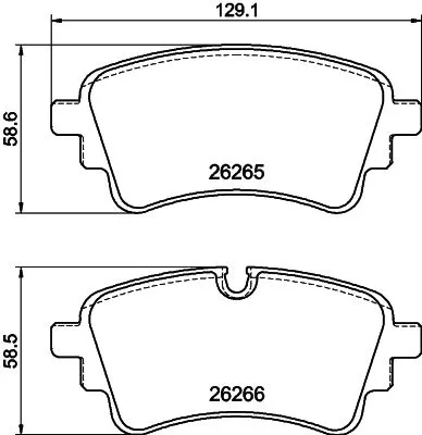 Mintex Front Or Rear Brake Pads Set For Audi Vw A4 A5 A6 A6 Allroad A6 E-tron A7