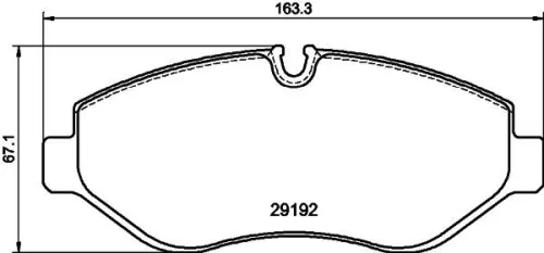 Mintex Front Brake Pads Set For Mercedes-benz Viano Vito Vito / Mixto