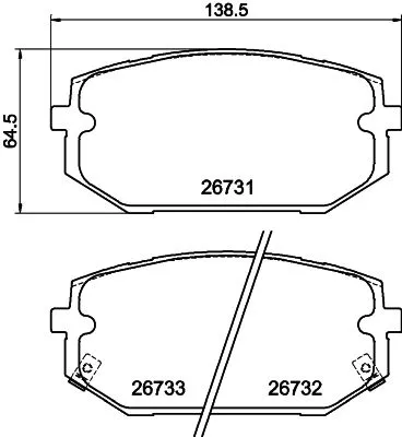 Mintex Front Brake Pads Set For Hyundai Kia Santa Cruz Sportage Tucson
