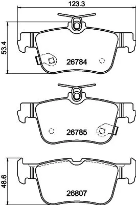 Mintex Rear Brake Pads Set For Ford (Changan) Ford Usa Mustang Mach-e