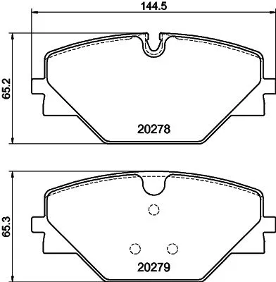 Mintex Rear Brake Pads Set For Land Rover Range Rover Range Rover Sport