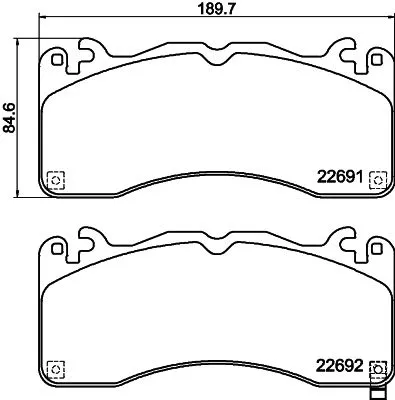 Mintex Front Brake Pads Set For Ford Australia Ford Usa Mustang