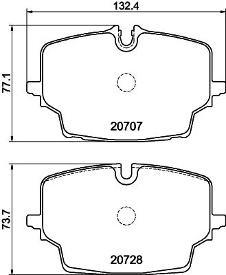 Mintex Front Or Rear Brake Pads Set For Bmw Mini 1 2 Ix1 Mini Mini Aceman Mini C