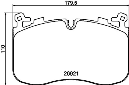 Mintex Front Brake Pads Set For Bmw Xm