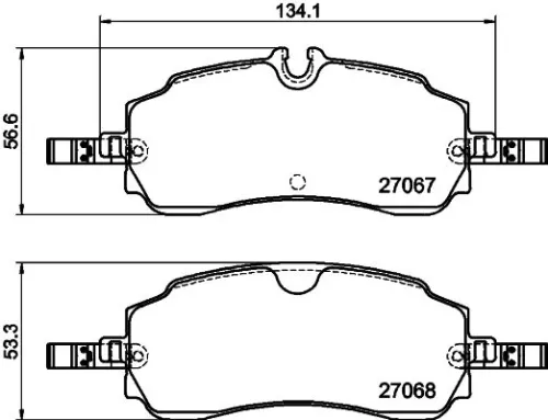 Mintex Rear Brake Pads Set For Ford Tourneo Custom Transit Custom