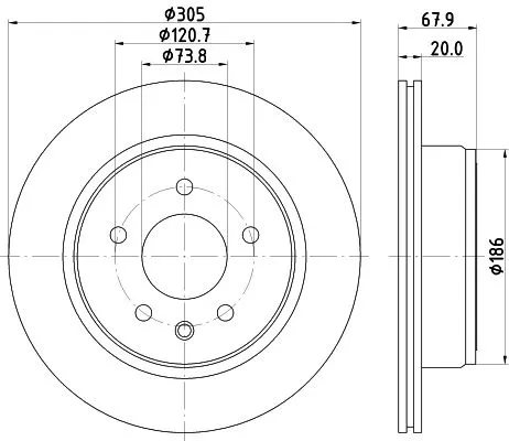 2x Mintex Rear Vented Brake Discs Pair For Daimler Jaguar Daimler Vanden Plas Xj