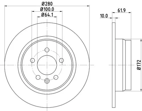 2x Mintex Rear Solid Brake Discs Pair For Changan Mg Mg (Nanjing) Rover 75 Cx20 