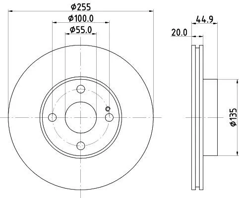 2x Mintex Front Vented Brake Discs Pair For Eunos Mazda 323 F Mx-5 Roadster