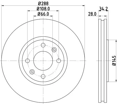 2x Mintex Front Vented Brake Discs Pair For Citroën C5 Xantia
