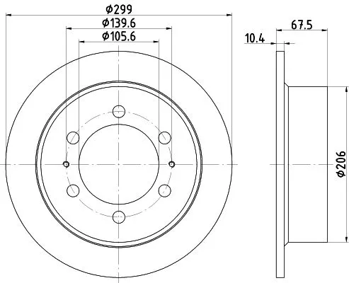 2x Mintex Rear Solid Brake Discs Pair For Daewoo Ssangyong Korando Musso Musso S