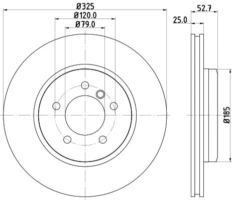 2x Mintex Front Vented Brake Discs Pair For Bmw 3 Z4
