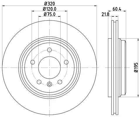 2x Mintex Rear Vented Brake Discs Pair For Bmw 3 Series