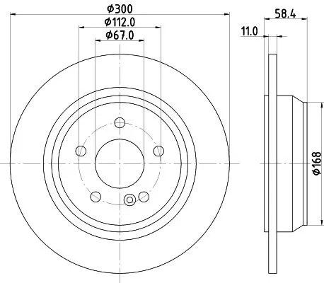 2x Mintex Rear Solid Brake Discs Pair For Mercedes-benz S-class