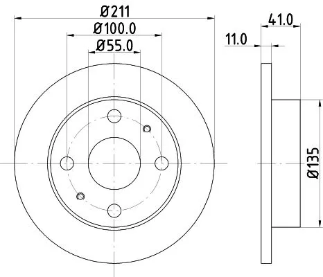 2x Mintex Front Solid Brake Discs Pair For Daihatsu Perodua Subaru Toyota Cuore 
