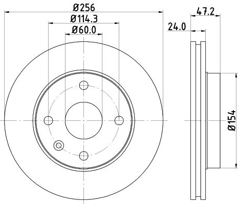 2x Mintex Front Vented Brake Discs Pair For Chevrolet Daewoo Holden Epica Evanda