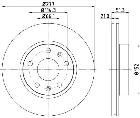 2x Mintex Front Vented Brake Discs Pair For Land Rover Freelander