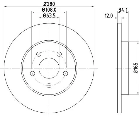 2x Mintex Rear Solid Brake Discs Pair For Ford Ford (Changan) Ford Australia Jag