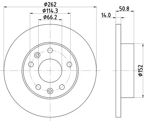 2x Mintex Front Solid Brake Discs Pair For Land Rover Freelander