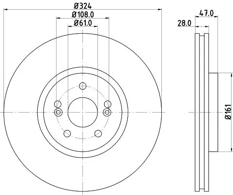 2x Mintex Front Vented Brake Discs Pair For Renault Espace Vel Satis