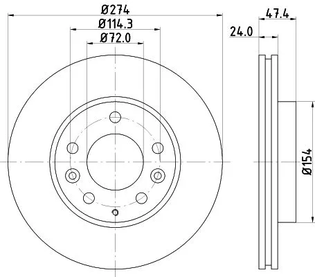2x Mintex Front Vented Brake Discs Pair For Besturn (Faw) Isuzu Mazda 323 F 323 