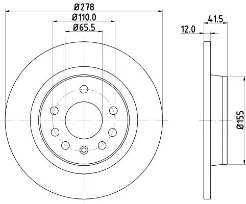 2x Mintex Rear Solid Brake Discs Pair For Chevrolet Fiat Holden Opel Saab Vauxha