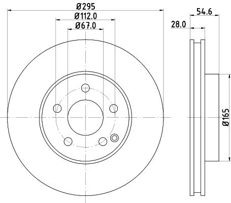2x Mintex Front Vented Brake Discs Pair For Mercedes-benz Mercedes-benz (Bbdc) E