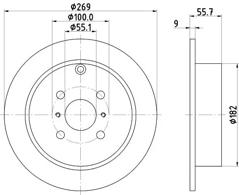 2x Mintex Rear Solid Brake Discs Pair For Byd Englon Fengxing Geely Kandi Lifan 