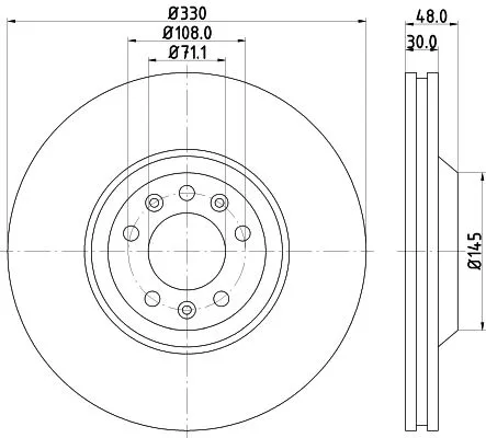 2x Mintex Front Vented Brake Discs Pair For Citroën Peugeot 407 407 Sw 607 C5 C6