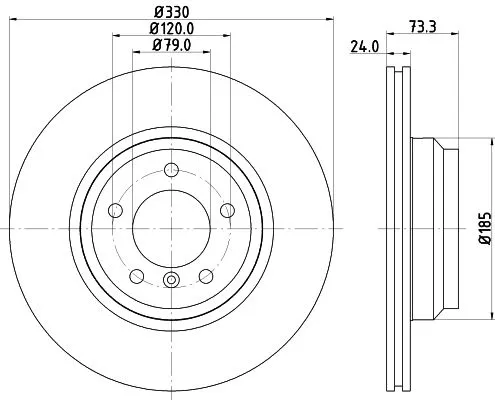 2x Mintex Front Vented Brake Discs Pair For Bmw 1 3 Series X1