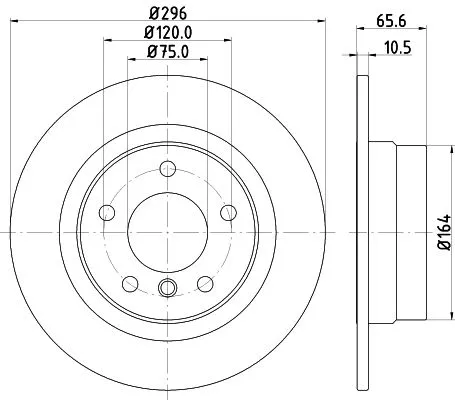 MINTEX MINTEX MDC1746C 2x Mintex Rear Solid Brake Discs Pair For Bmw 1 3 Series 