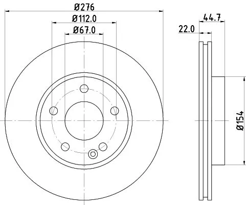 2x Mintex Front Vented Brake Discs Pair For Mercedes-benz A-class B-class