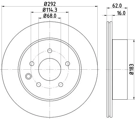 2x Mintex Rear Vented Brake Discs Pair For Infiniti Nissan Nissan (Dfac) Renault