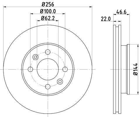 2x Mintex Front Vented Brake Discs Pair For Dodge Hyundai Hyundai (Beijing) Kia 