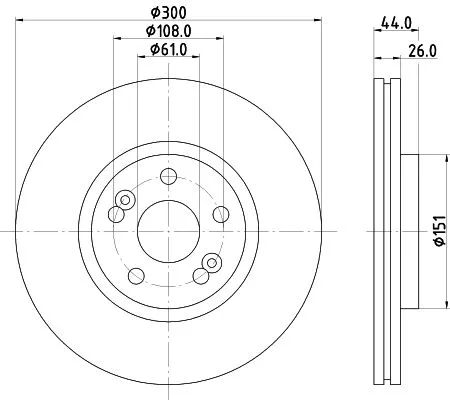 2x Mintex Front Vented Brake Discs Pair For Renault Scénic
