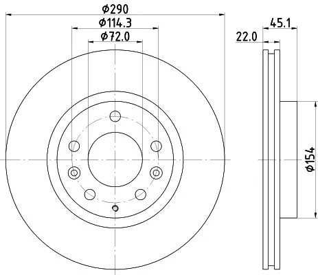 2x Mintex Front Vented Brake Discs Pair For Mazda Mx-5