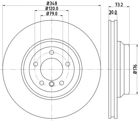2x Mintex Front Vented Brake Discs Pair For Bmw 3 Series X1