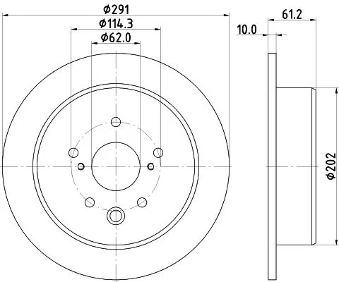 2x Mintex Rear Solid Brake Discs Pair For Lexus Toyota Crown Is Is C Mark X